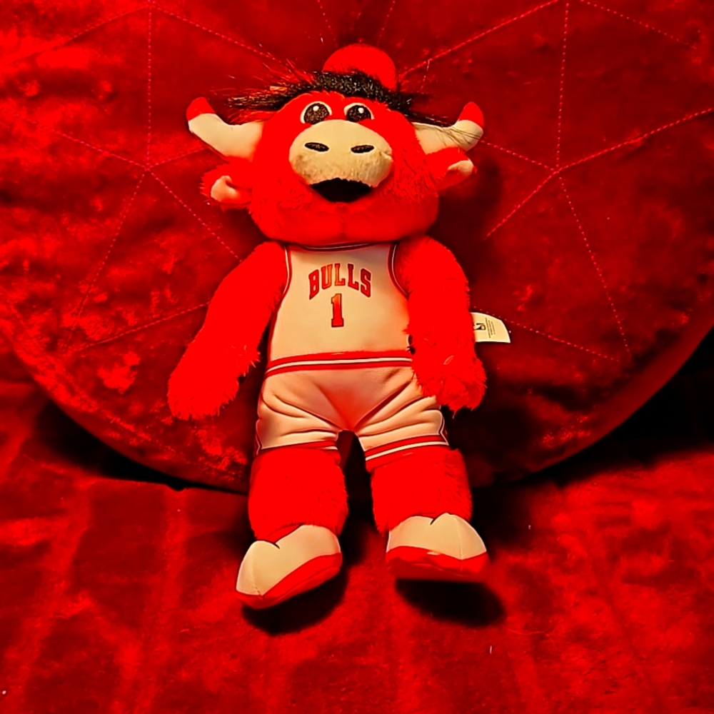 Chicago Bulls Bundle: Dennis Rodman and Benny The Bull 10" Plush Figures